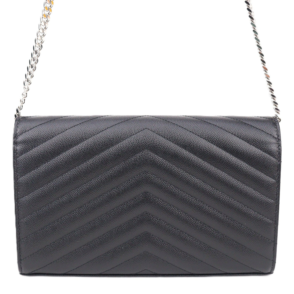 SAINT LAURENT 377828 BOW02 CASSANDRE WALLET ON CHAIN