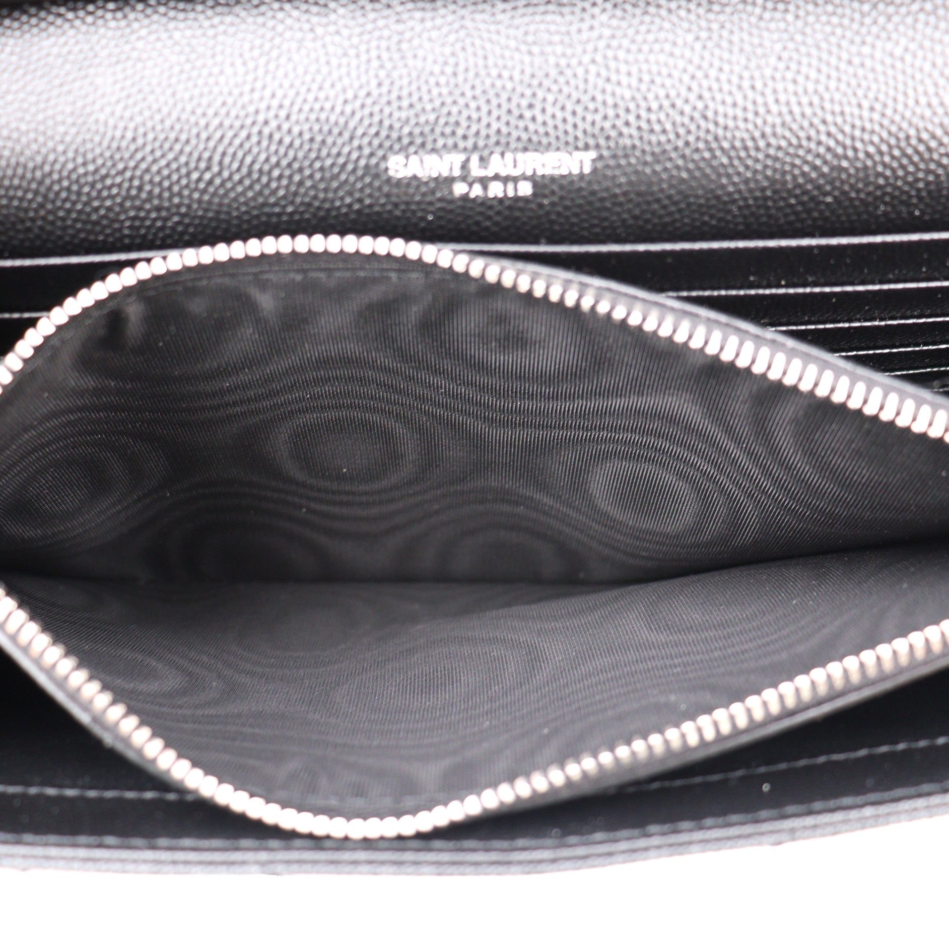 SAINT LAURENT 377828 BOW02 CASSANDRE WALLET ON CHAIN