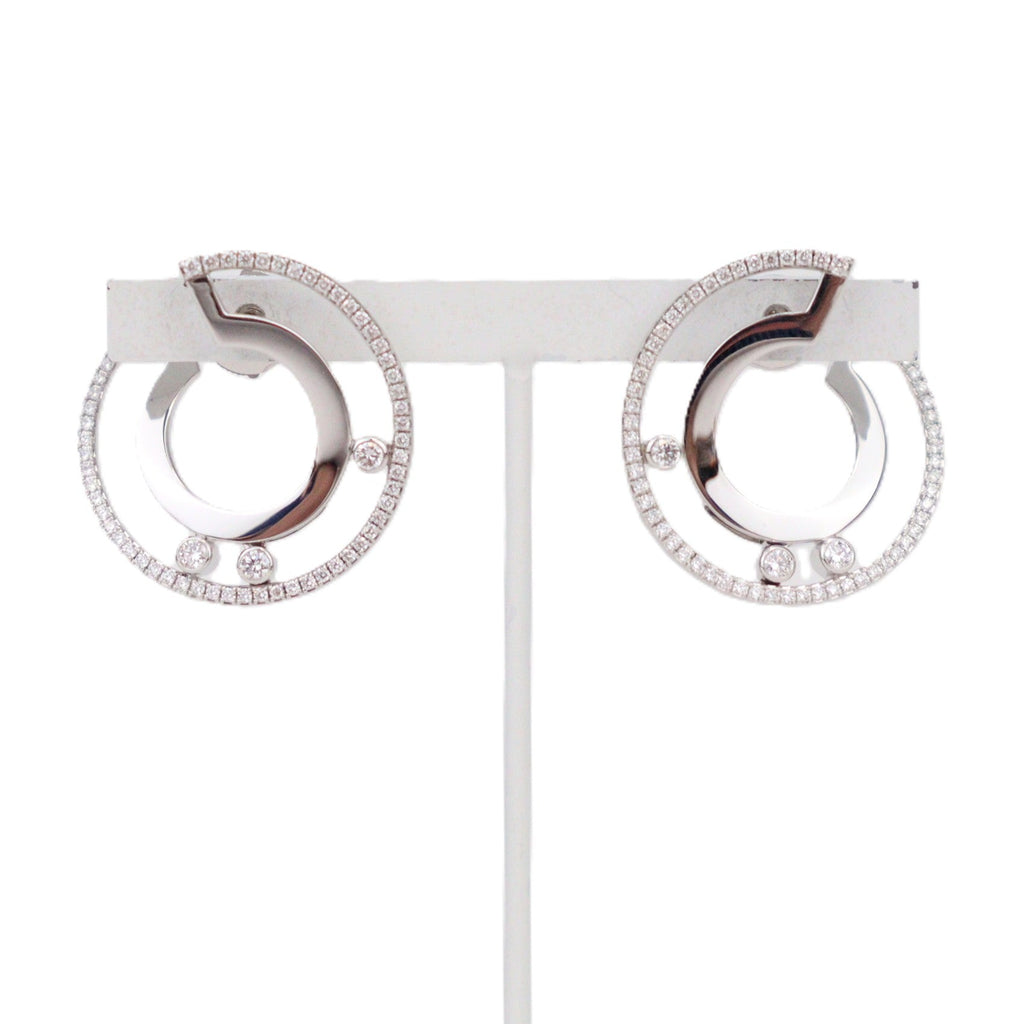 Messika 06689-WG Creoles Move Romane PM Earrings