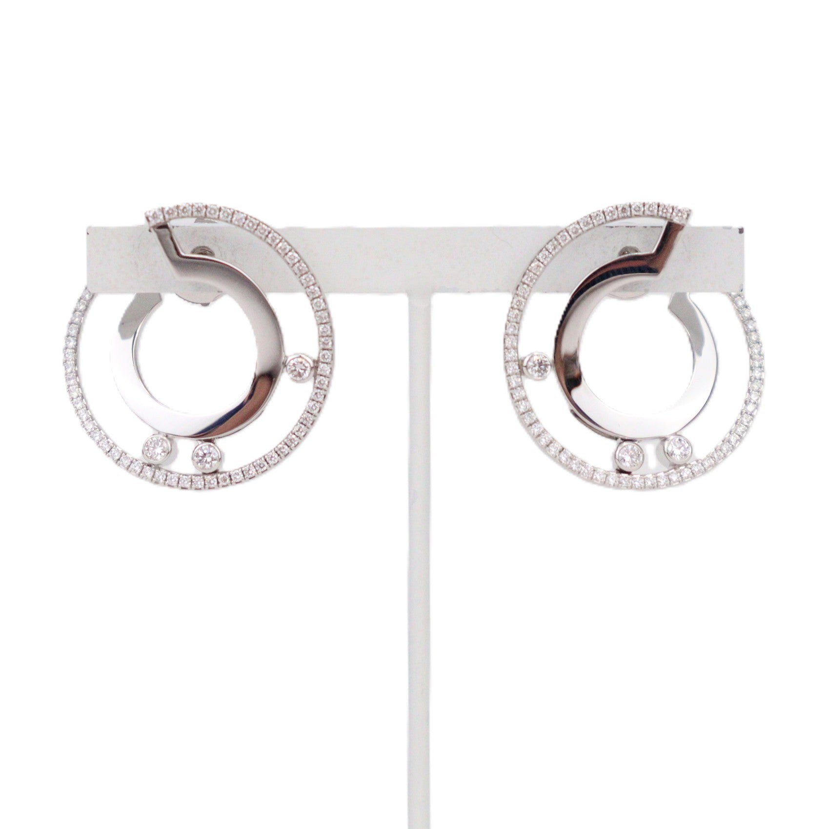 Messika 06689-WG Creoles Move Romane PM Earrings