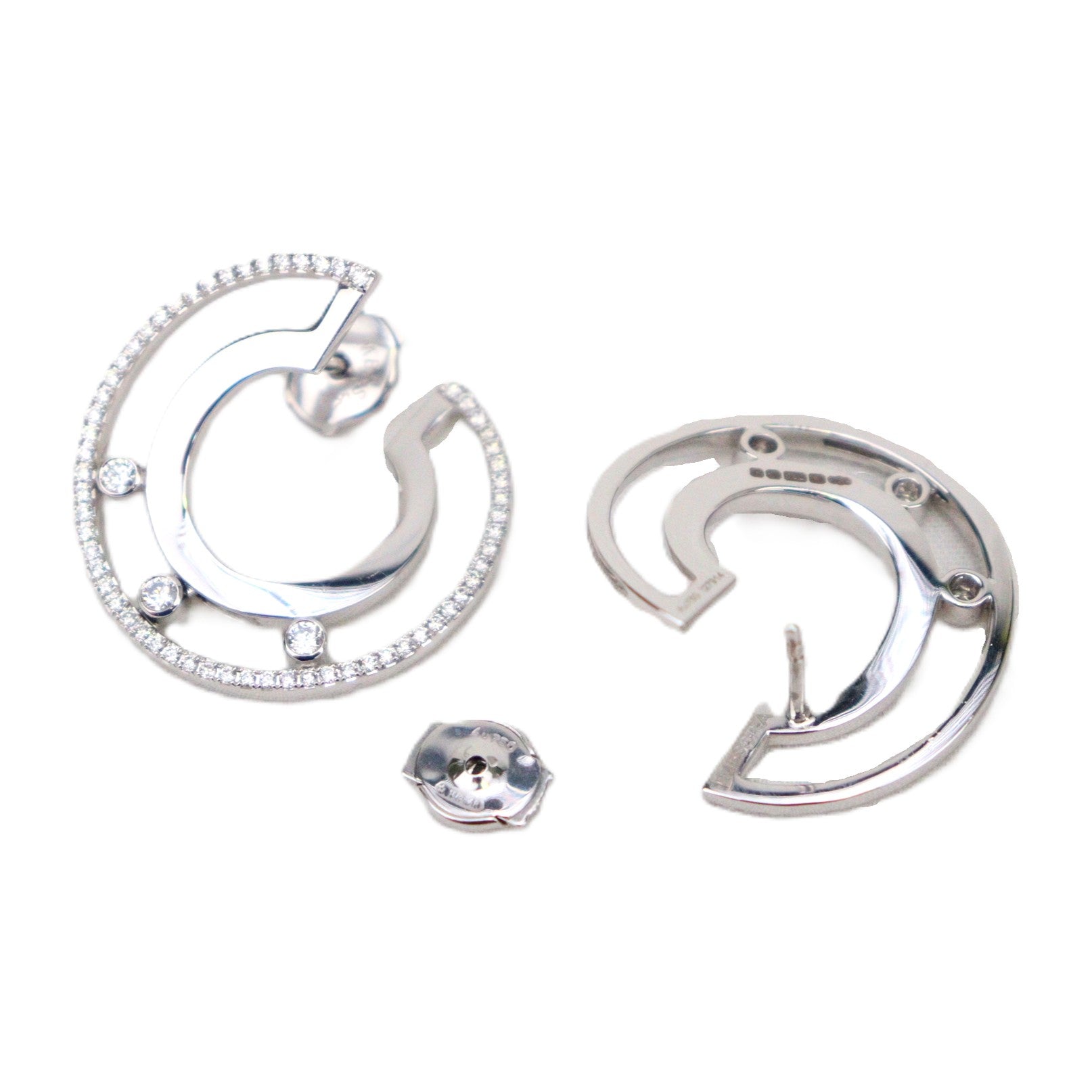 Messika 06689-WG Creoles Move Romane PM Earrings