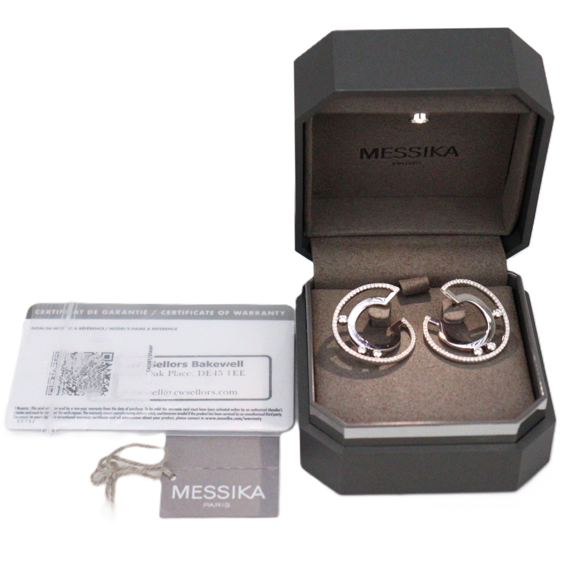 Messika 06689-WG Creoles Move Romane PM Earrings