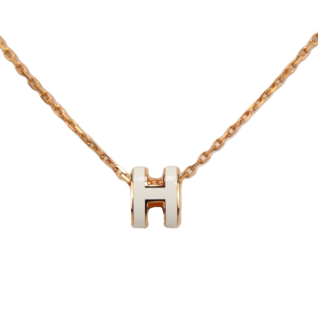 HERMES 147992FO POP H MINI NECKLACE