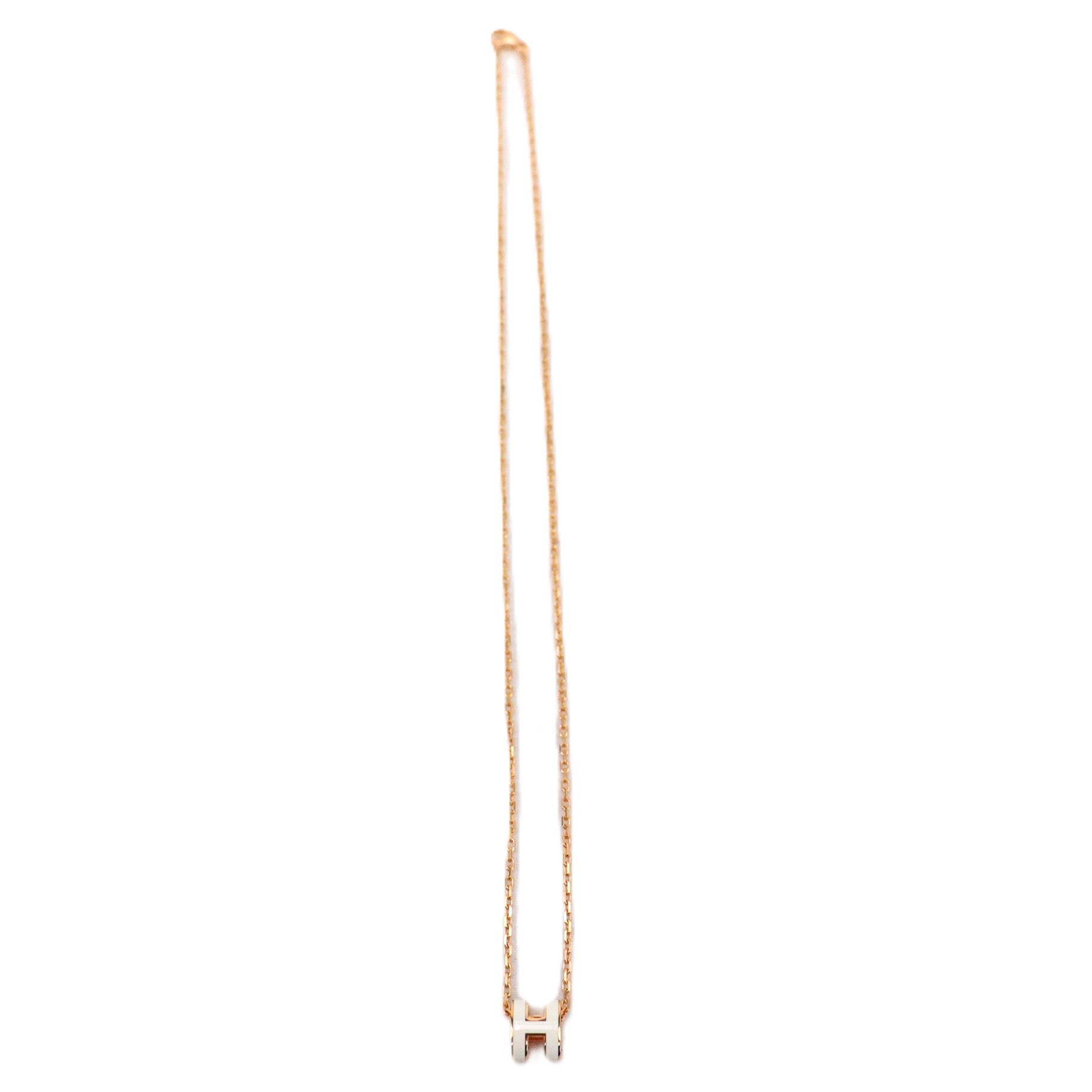 HERMES 147992FO POP H MINI NECKLACE