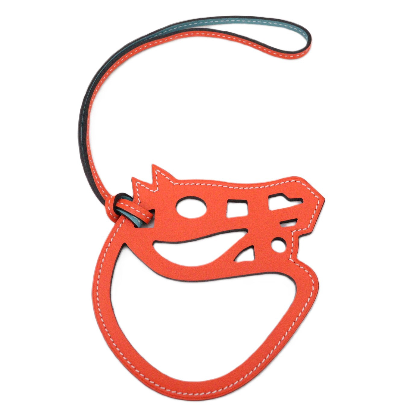 HERMES 067303CA PADDOCK CHEVEL BICOLOR CHARM