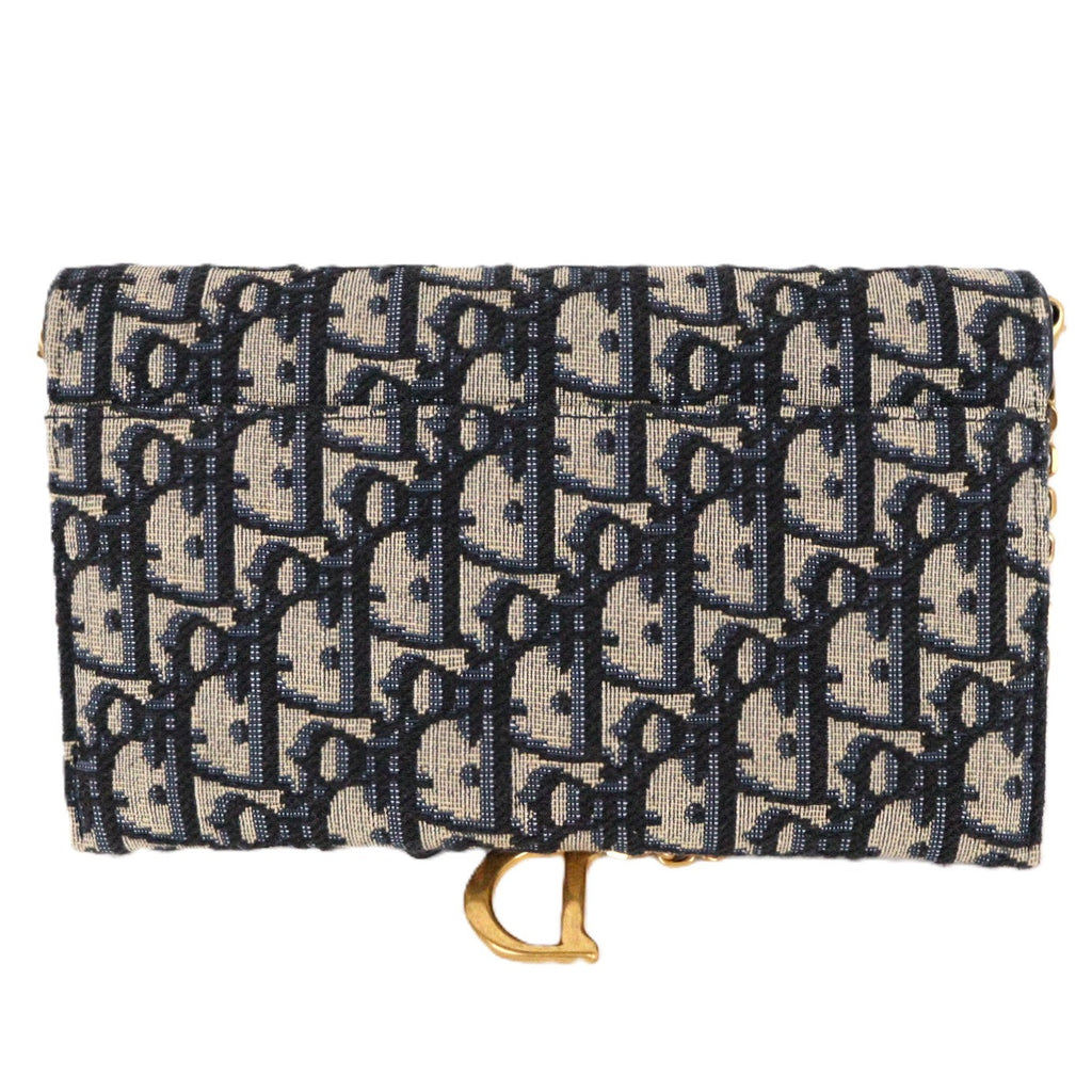 DIOR S5614CTZQ SADDLE WALLET ON CHAIN