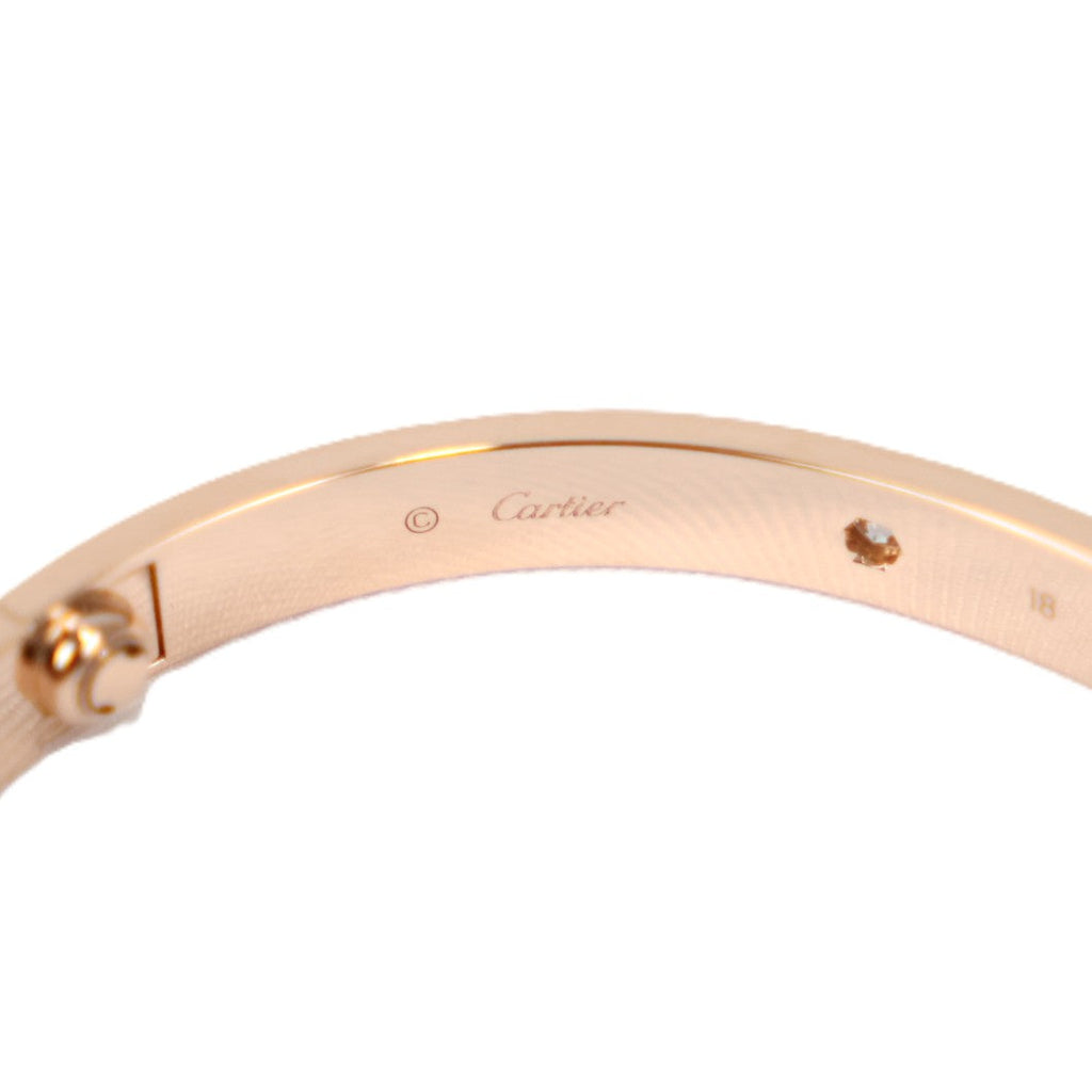Cartier B6036018 Love 4-Diamonds Bracelet #18