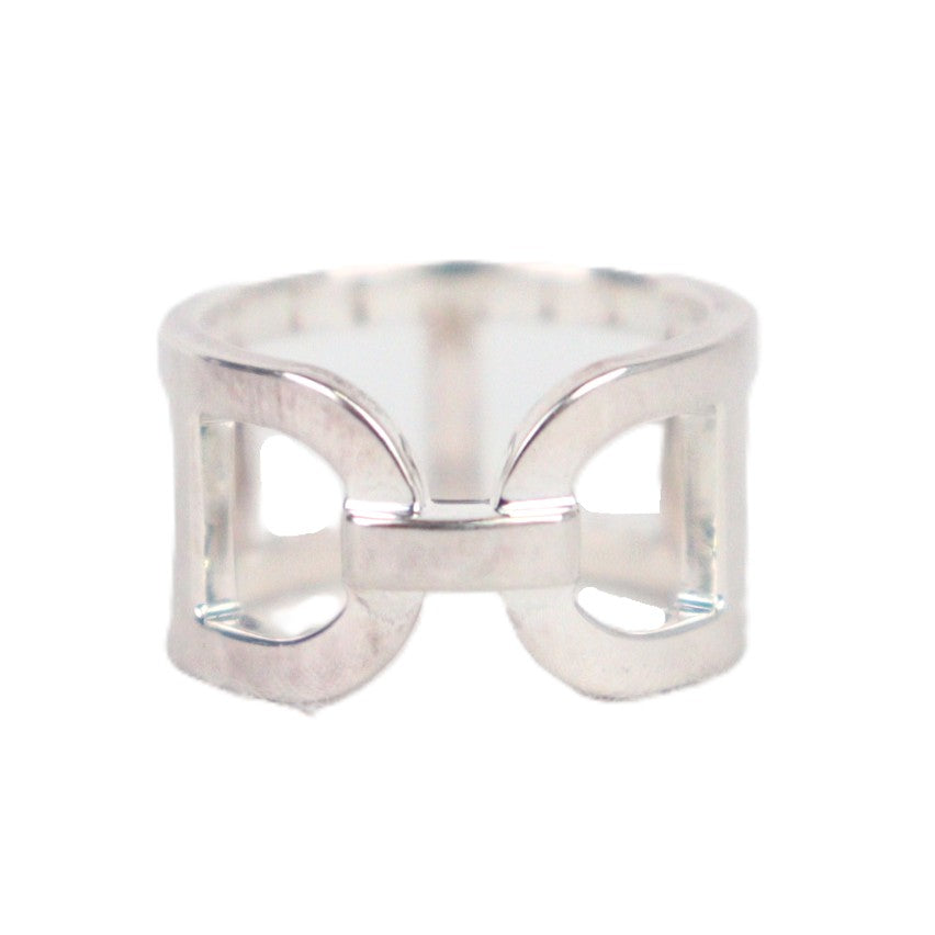 HERMES H116619B Ever Chaine d'Ancre Medium Model Ring #50