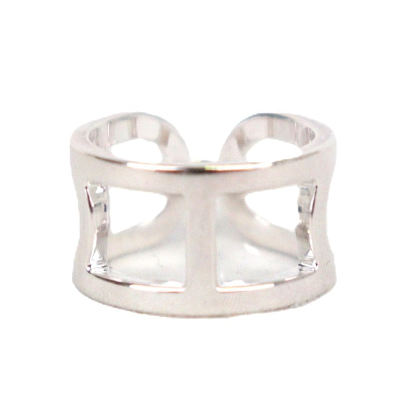 HERMES H116619B Ever Chaine d'Ancre Medium Model Ring #50