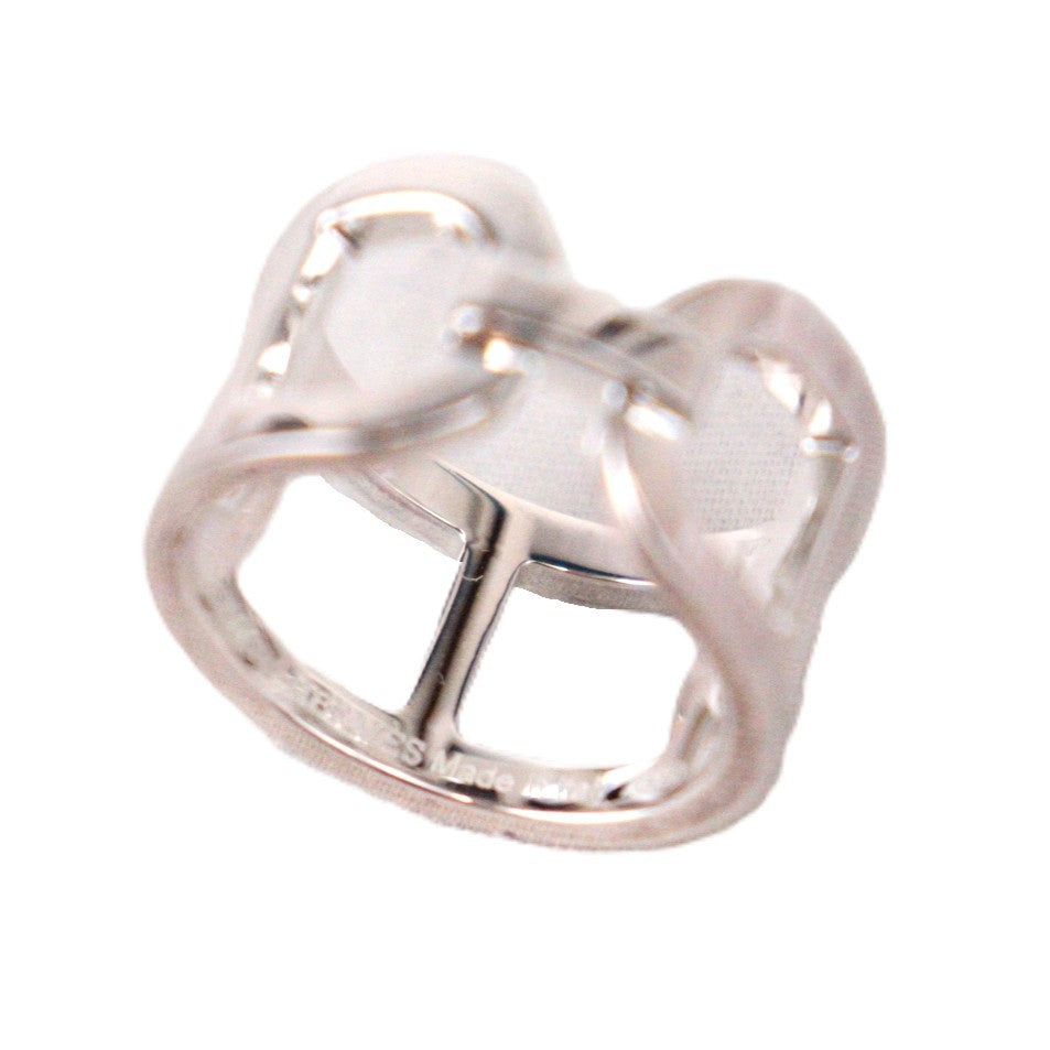 HERMES H116619B Ever Chaine d'Ancre Medium Model Ring #50
