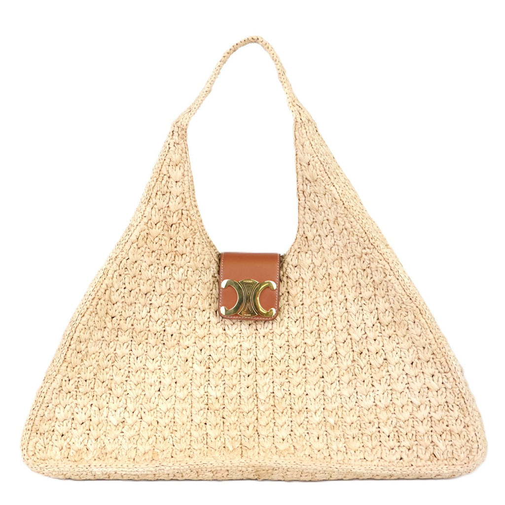 CELINE 119772GP4 CABAS TRIANGLE SHOULDER BAG