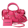 BALENCIAGA 300295 DB5XN THE CITY LOGO STRAP MINI HANDBAG
