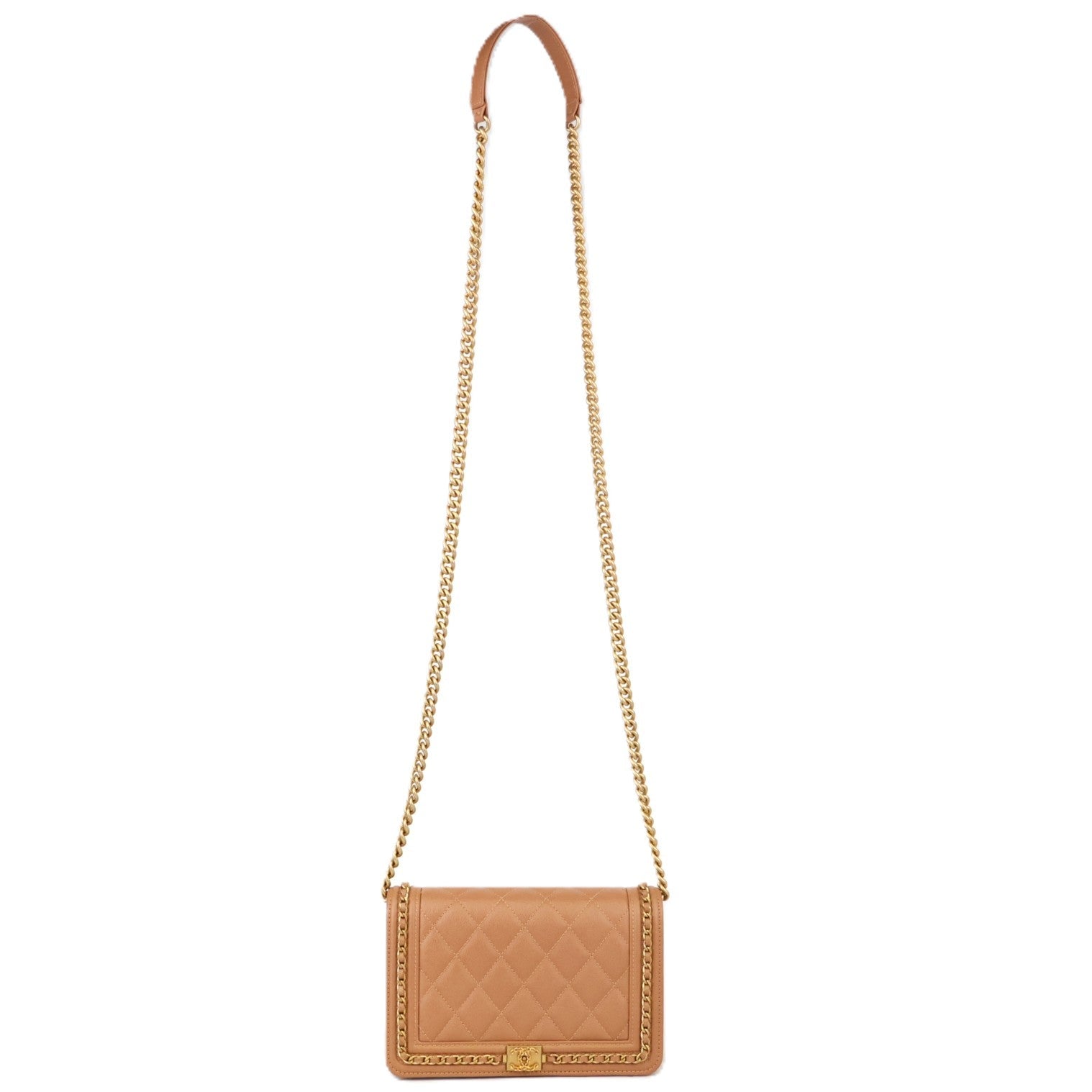 CHANEL AP1117 BOY CHANEL WALLET ON CHAIN