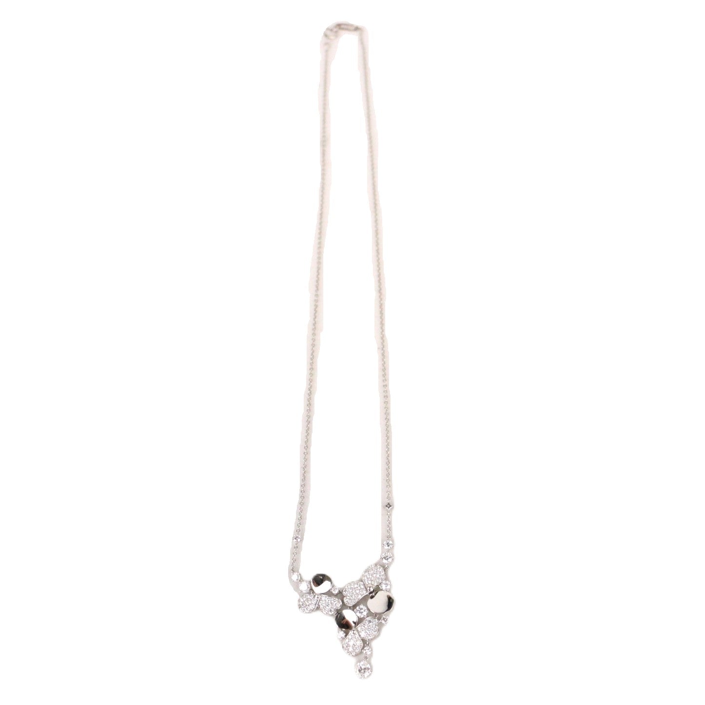 TIFFANY & Co. Paper Flowers Diamond Cluster Necklace