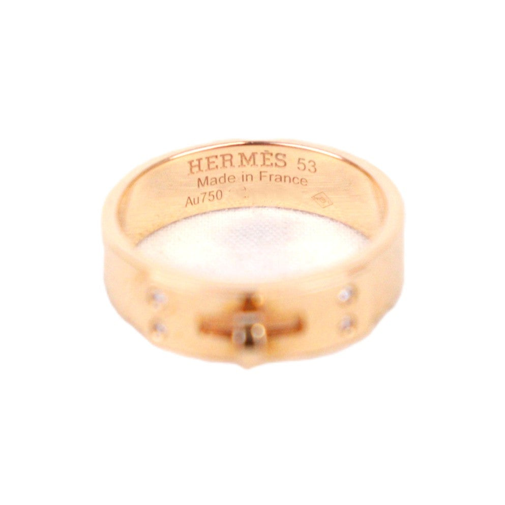 HERMES H109041B Kelly Small Model Ring #53