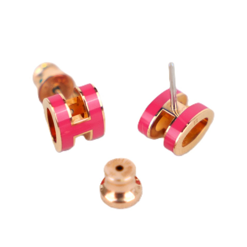 HERMES 608002FO POP H MINI EARRINGS