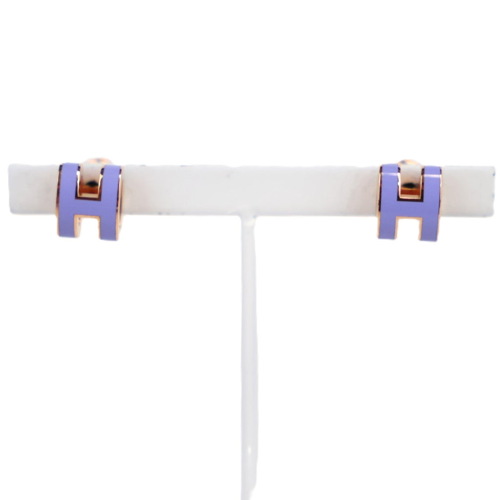 HERMES 608002FO POP H MINI EARRINGS