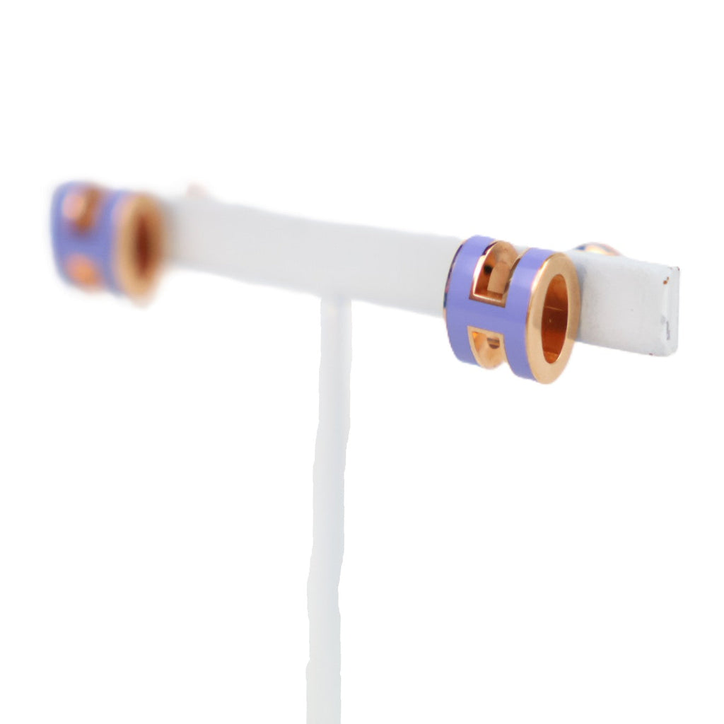 HERMES 608002FO POP H MINI EARRINGS
