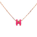 HERMES 147992FO POP H MINI NECKLACE