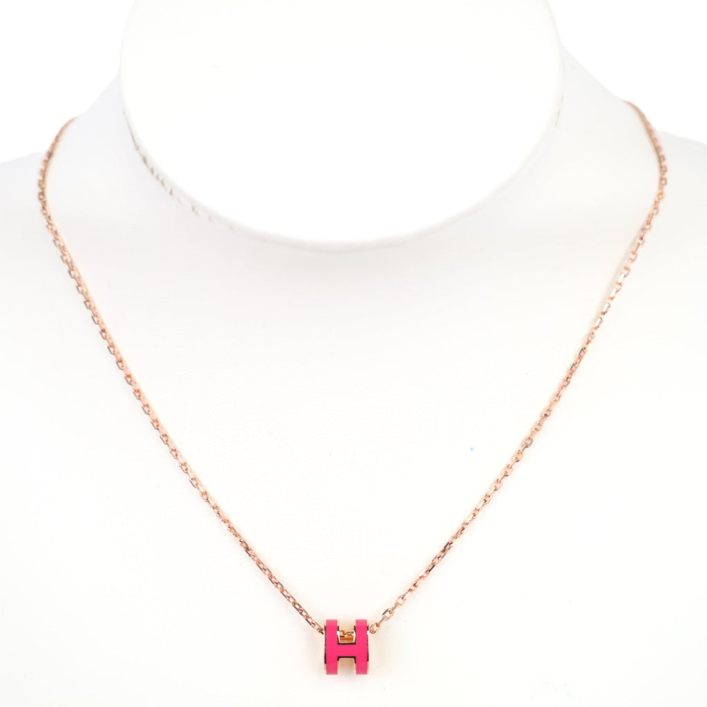 HERMES 147992FO POP H MINI NECKLACE