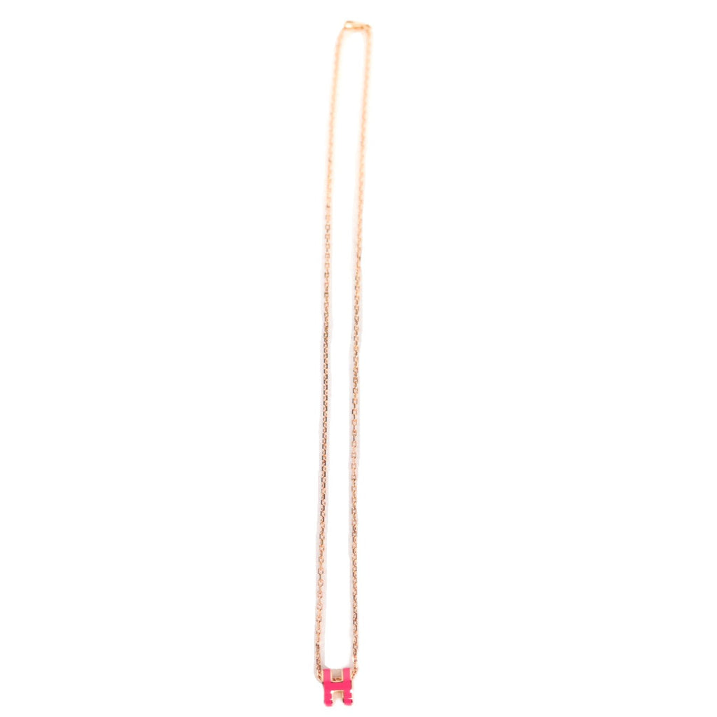 HERMES 147992FO POP H MINI NECKLACE