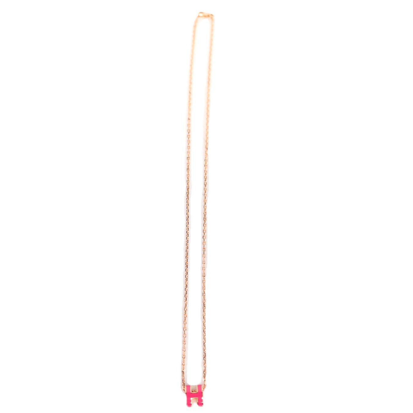 HERMES 147992FO POP H MINI NECKLACE