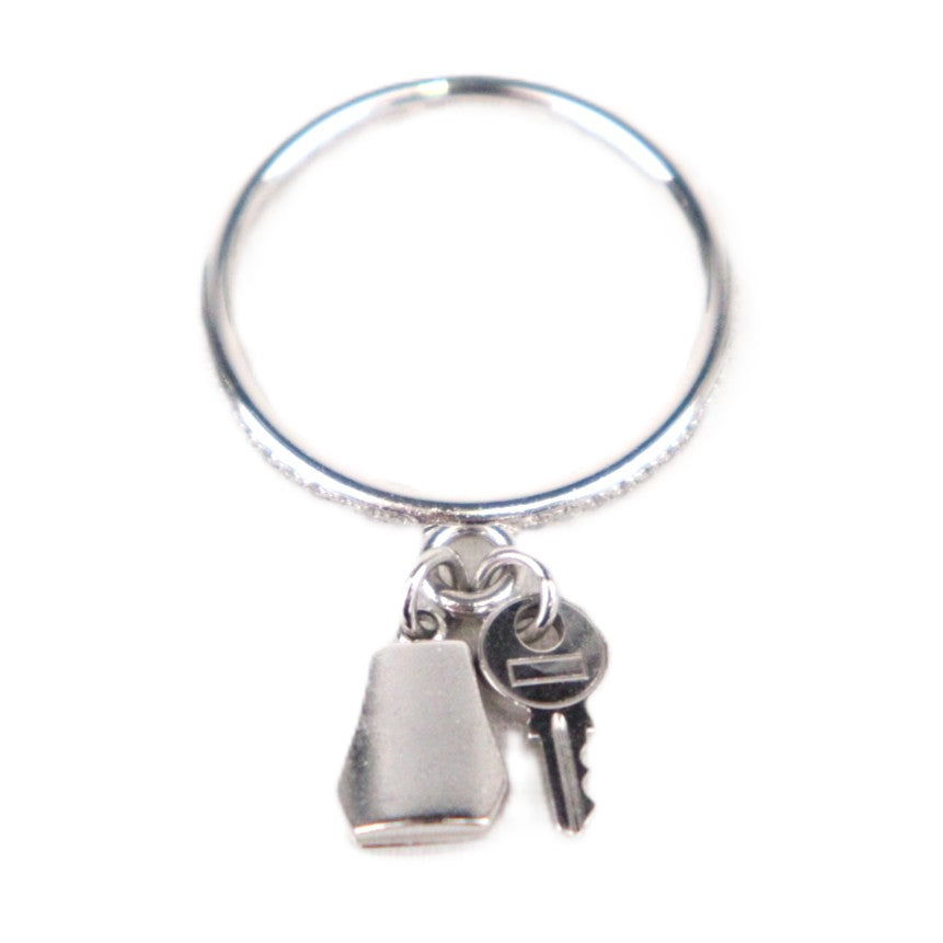 HERMES H221616B Kelly Clochette Small Model Ring #54