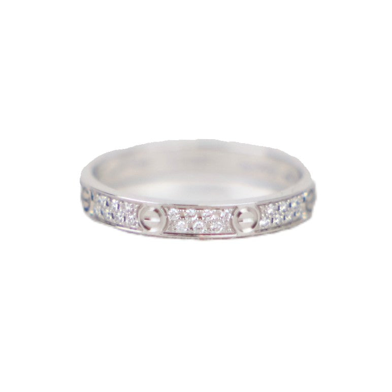 Cartier B4218250 Love Mini Model Paved Ring #50