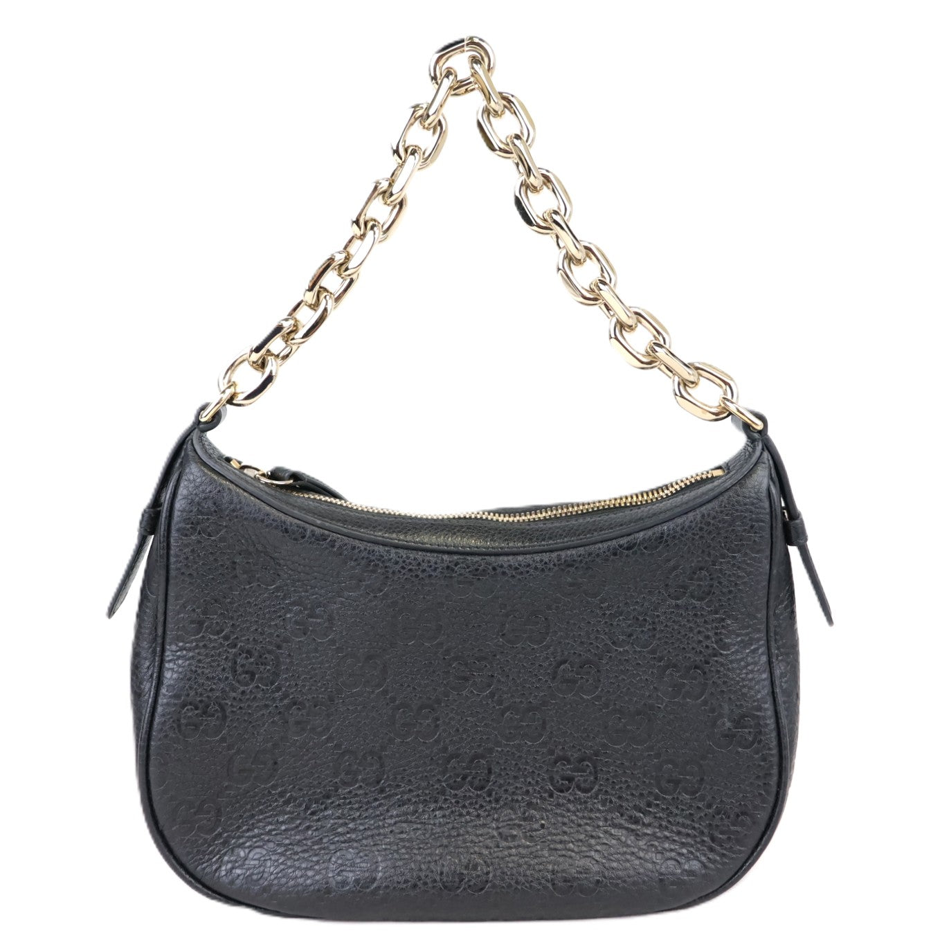 GUCCI 815409 AAFDV GG EMBLEM MEDIUM SHOULDER BAG