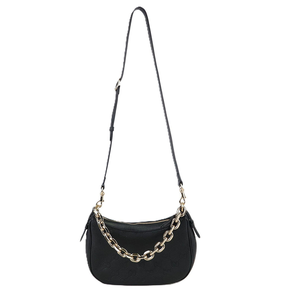 GUCCI 815409 AAFDV GG EMBLEM MEDIUM SHOULDER BAG