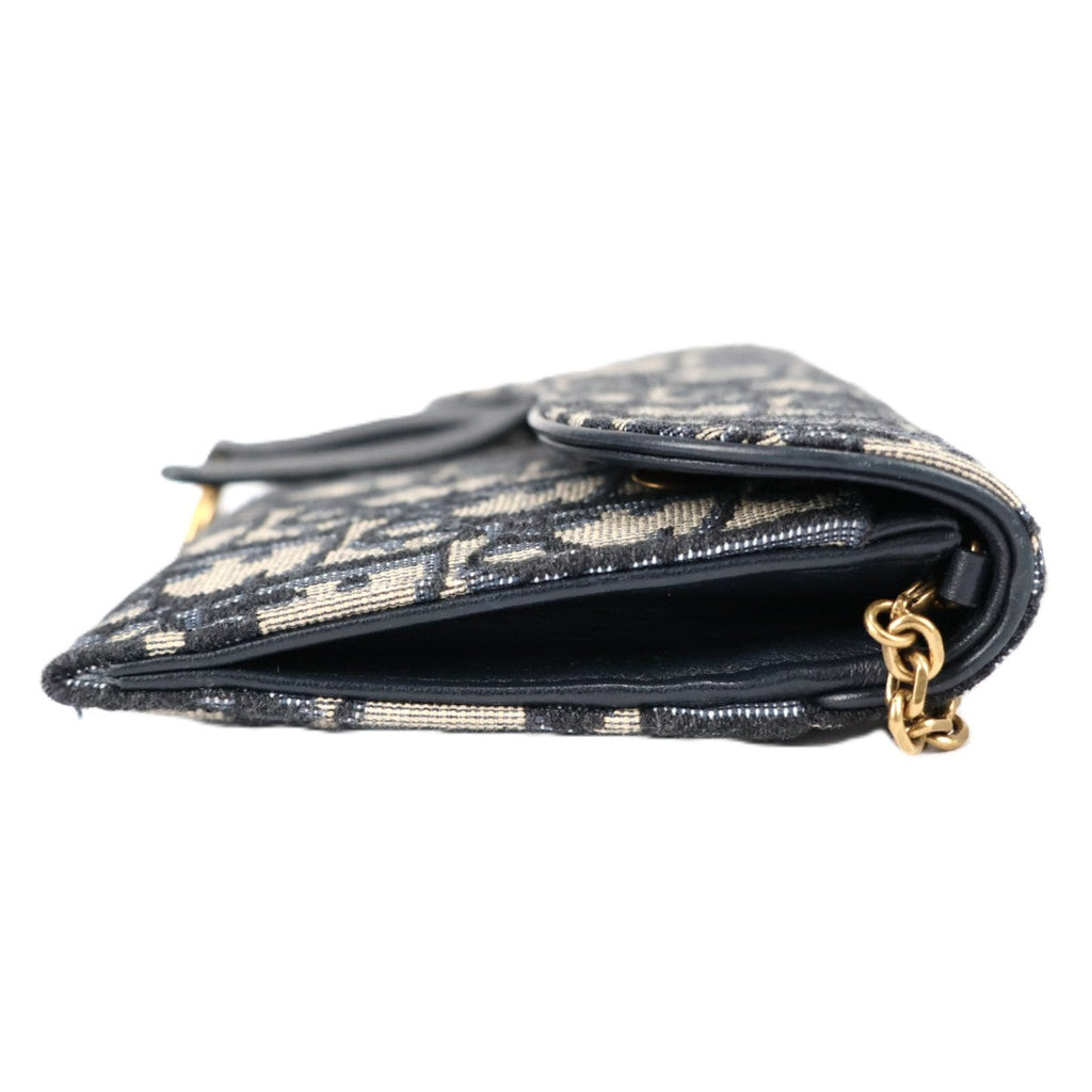 DIOR S5614CTZQ SADDLE WALLET ON CHAIN