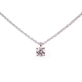 TIFFANY & Co. Solitaire 0.26ct-H-VVS1-3EX Necklace