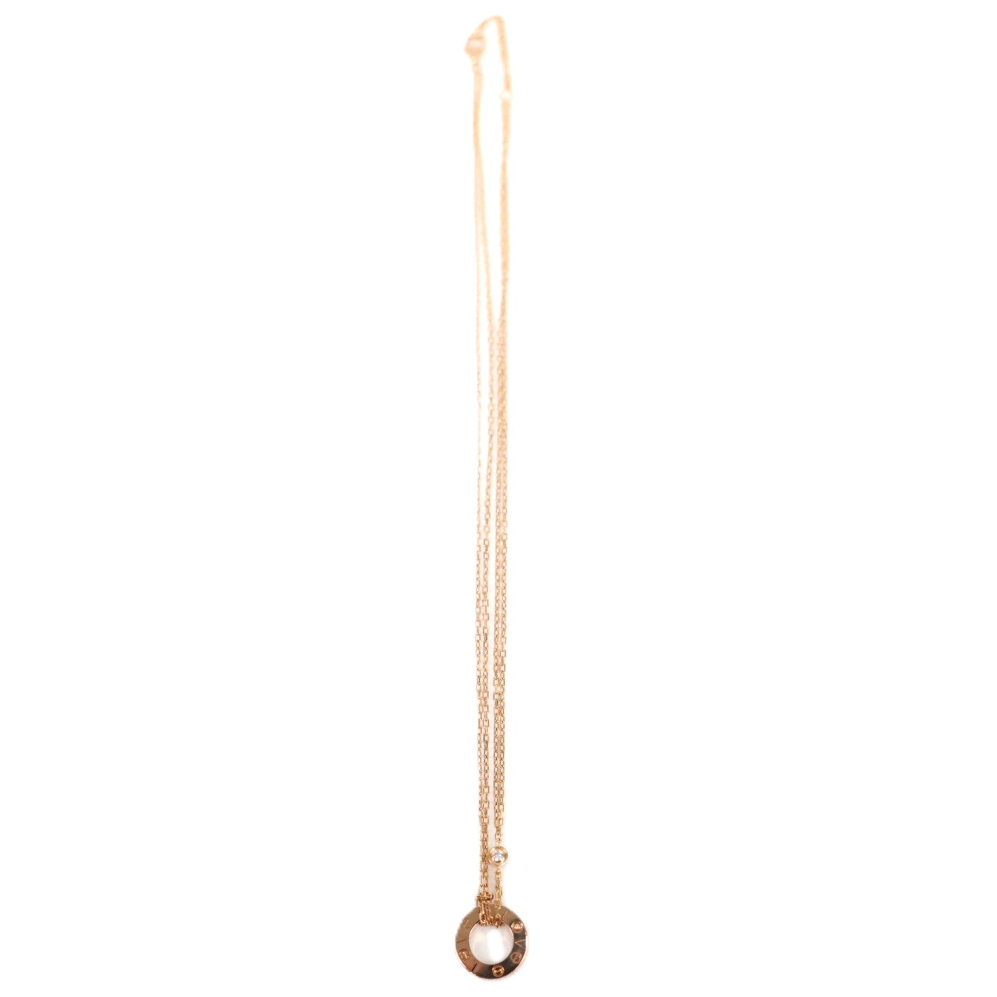 Cartier B7219500 Love Pendant 2-Diamonds Necklace