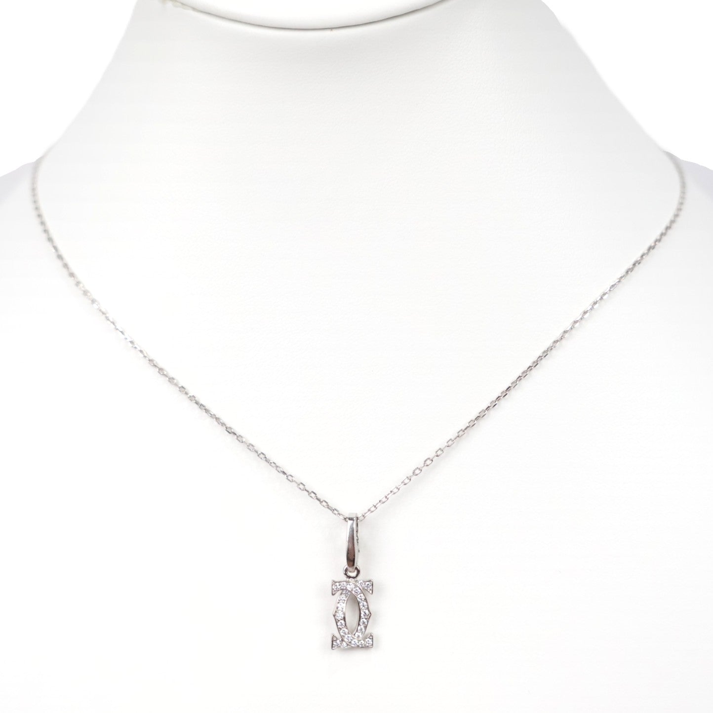 Cartier B3010300+B7060800 Double C Charm + Forsa Chain Necklace