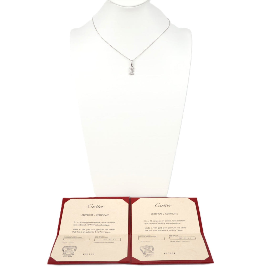 Cartier B3010300+B7060800 Double C Charm + Forsa Chain Necklace