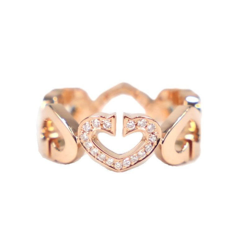 Cartier B4047451 C Heart #51 Ring