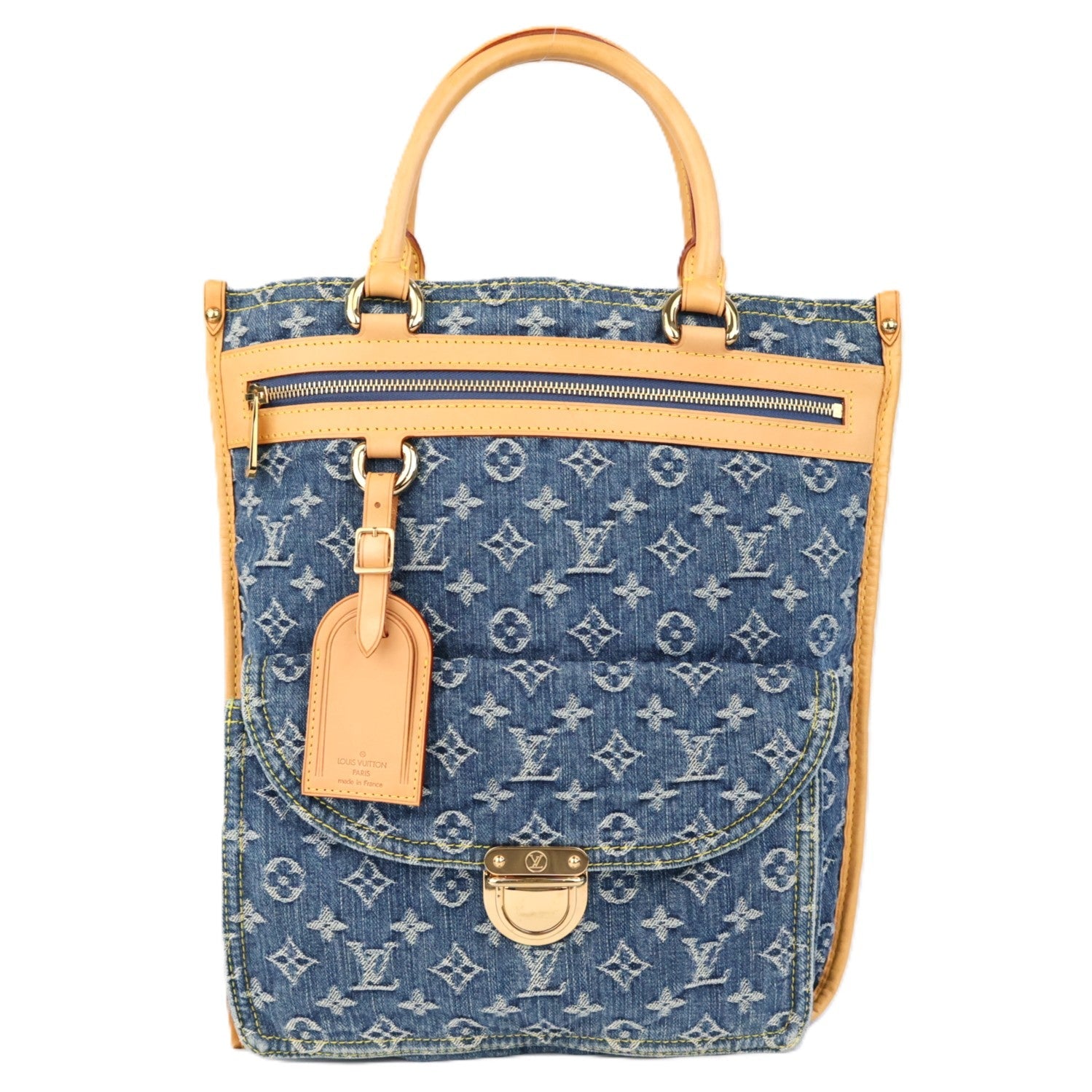 LOUIS VUITTON M95018 FLAT SHOPPER TOTE BAG