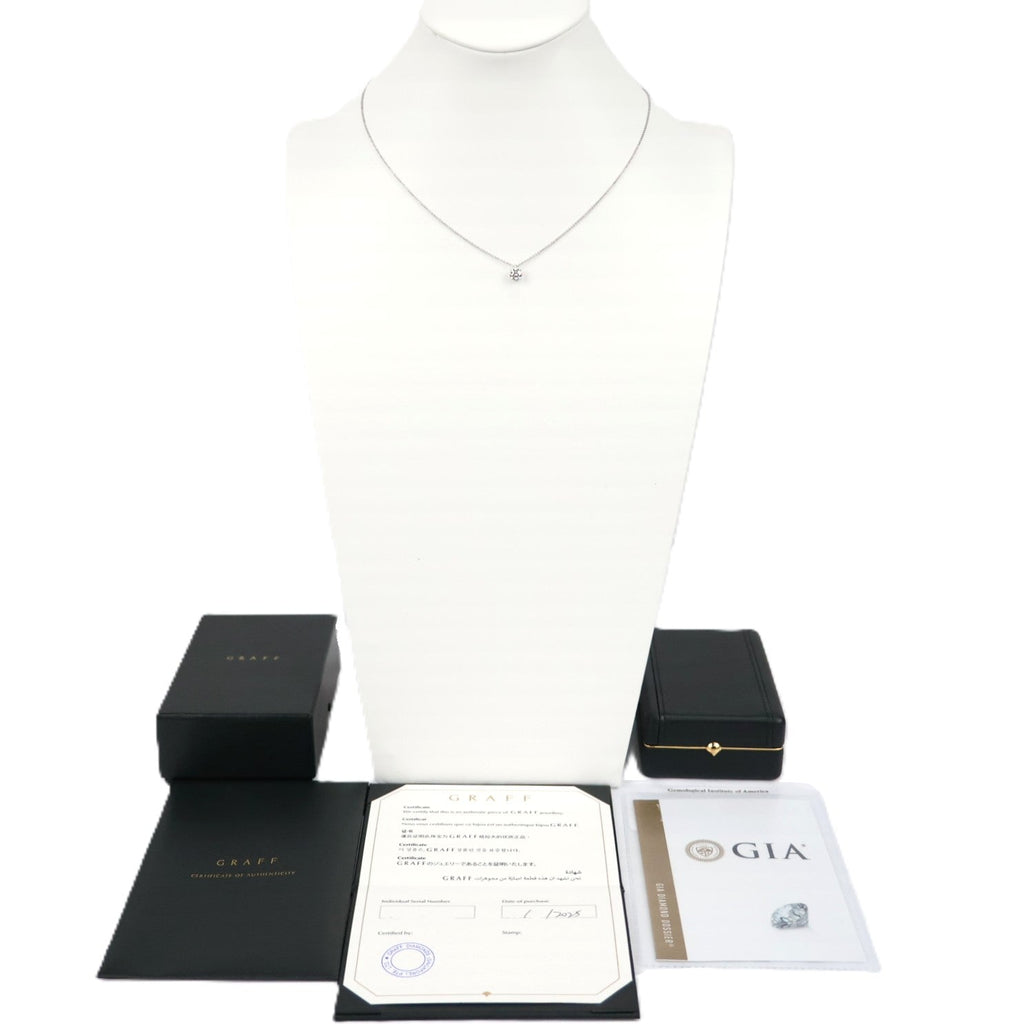 GRAFF Classic Graff Round Diamond 0.75ct-G-VS2-3EX H&A Necklace