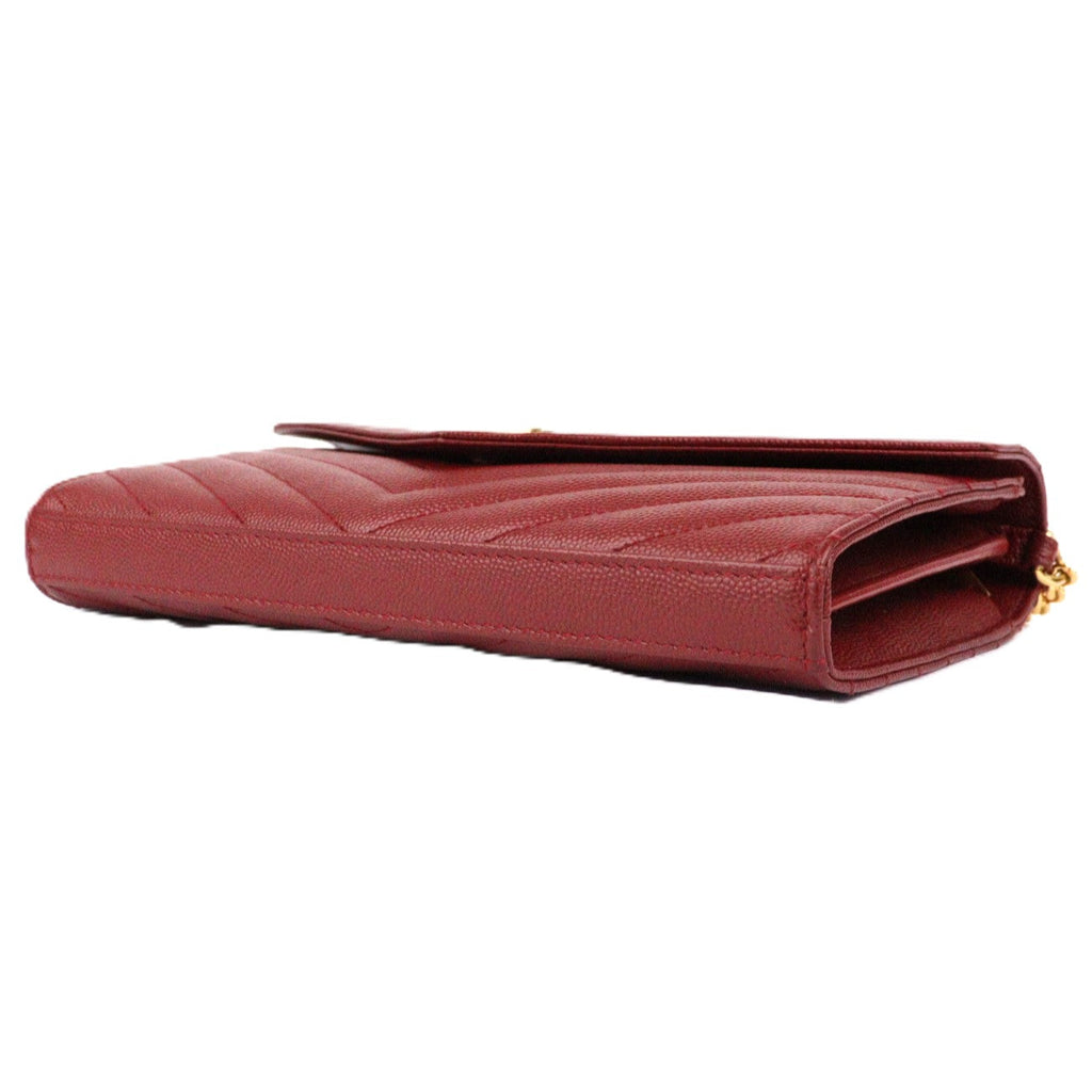 SAINT LAURENT 377828 BOW01 CASSANDRE WALLET ON CHAIN
