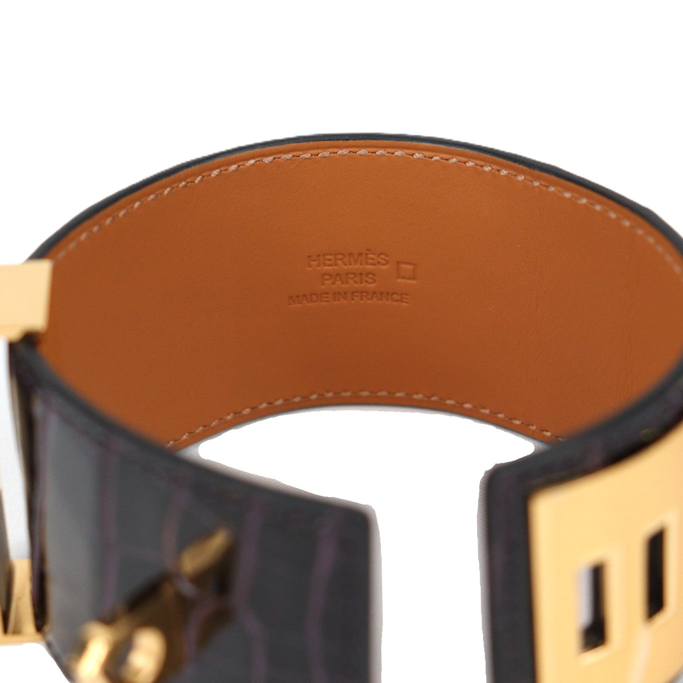 HERMES 066305CC COLLIER DE CHIEN T3 BRACELET