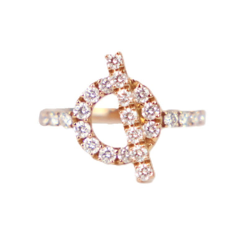 HERMES H219612B Finesse Ring #49
