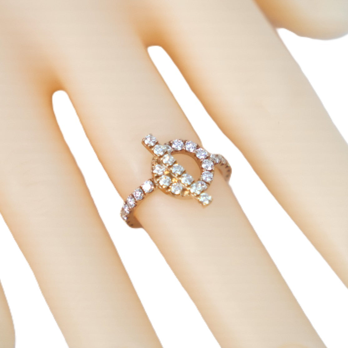 HERMES H219612B Finesse Ring #49