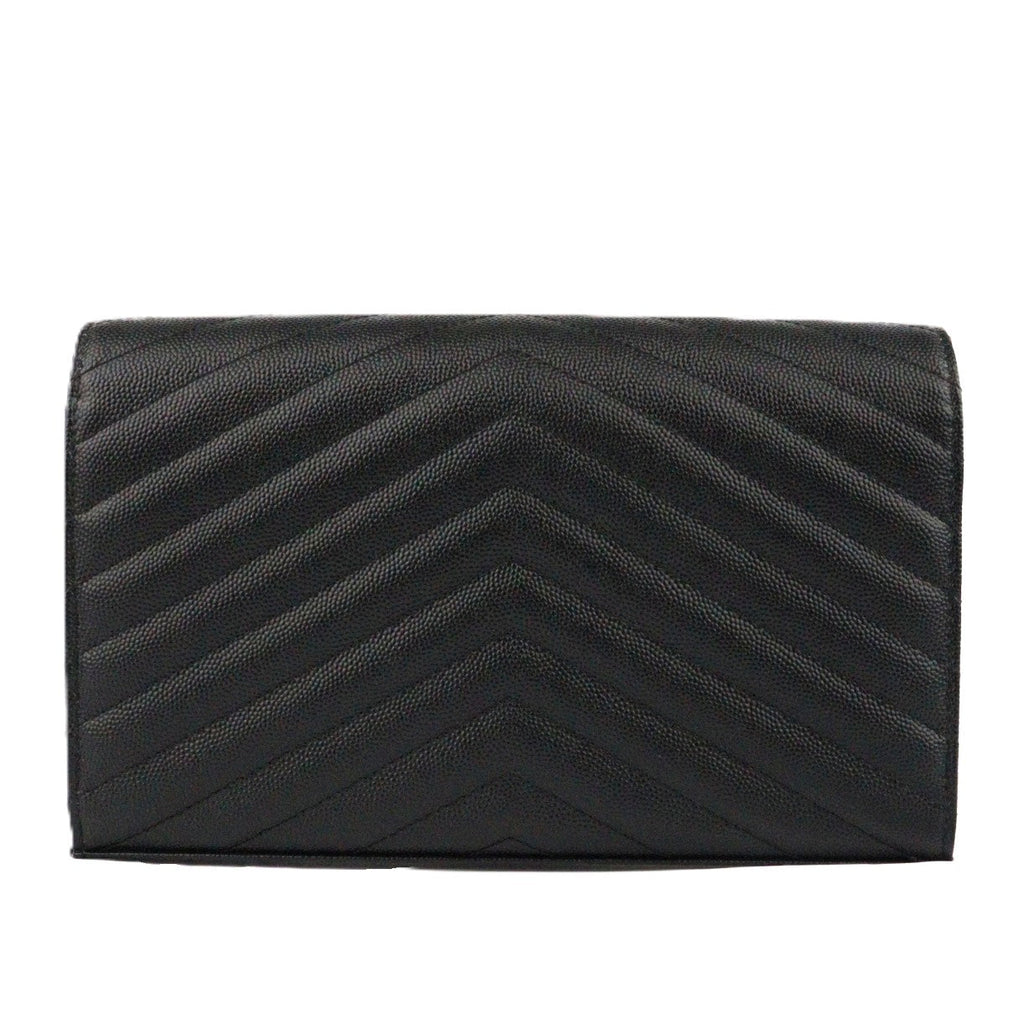 SAINT LAURENT 377828 BOW1 CASSANDRE WALLET ON CHAIN