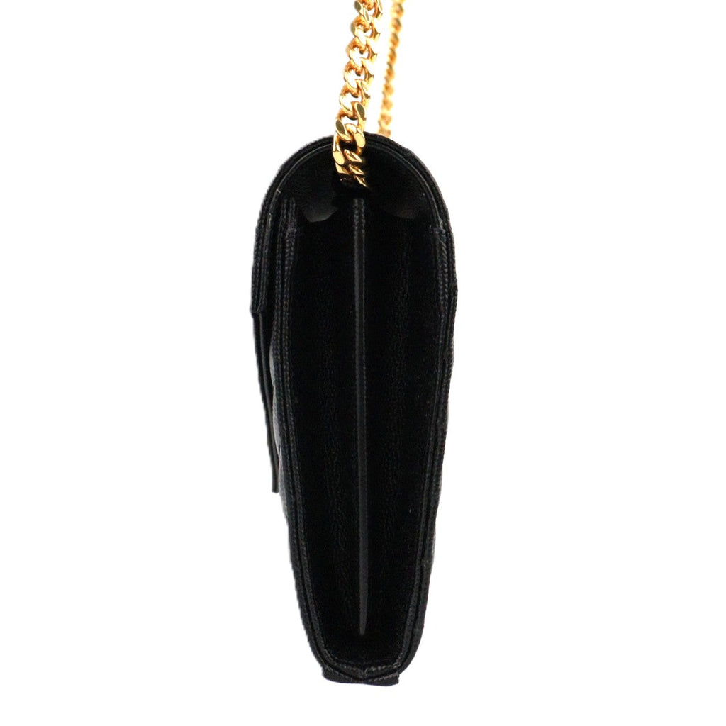 SAINT LAURENT 377828 BOW1 CASSANDRE WALLET ON CHAIN