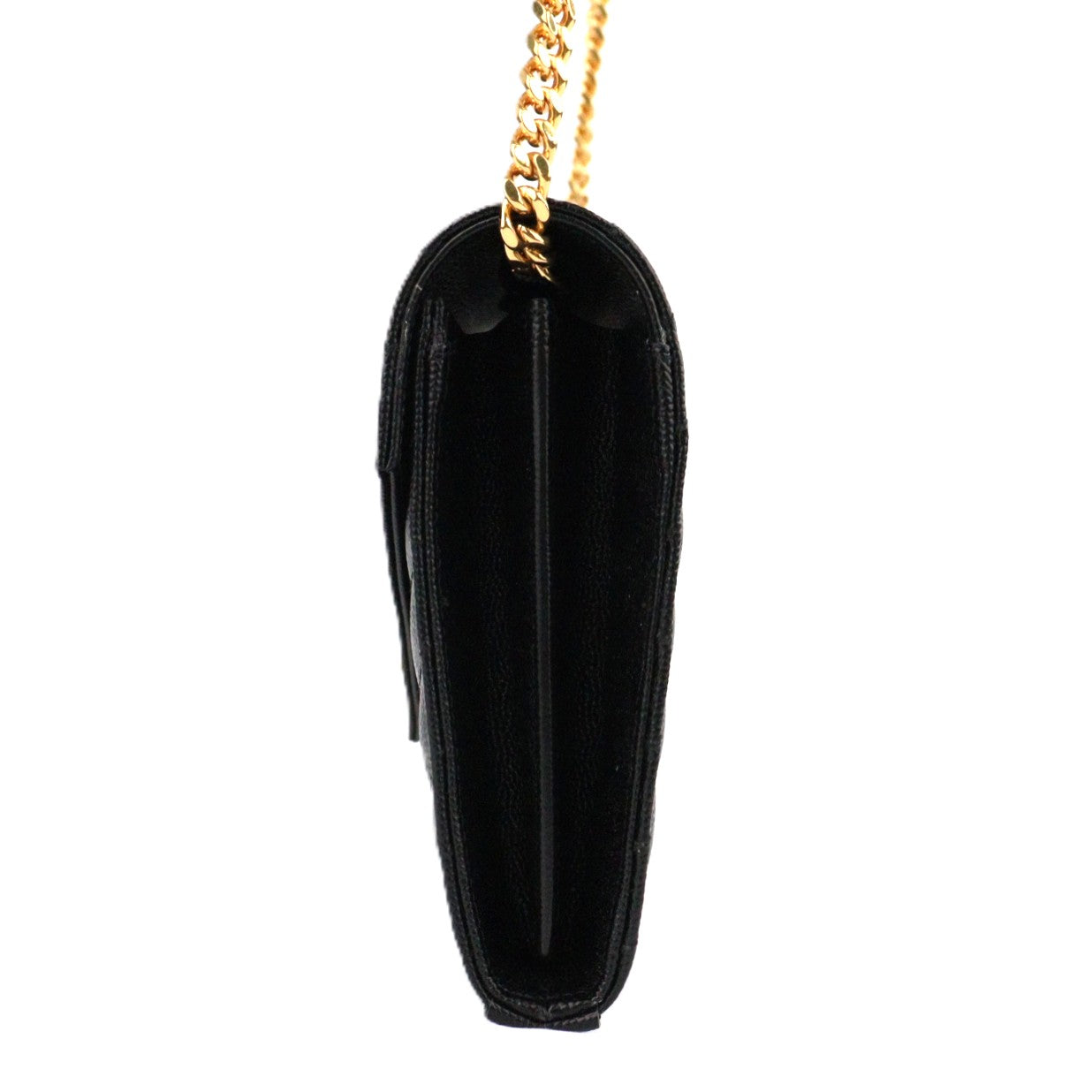 SAINT LAURENT 377828 BOW1 CASSANDRE WALLET ON CHAIN