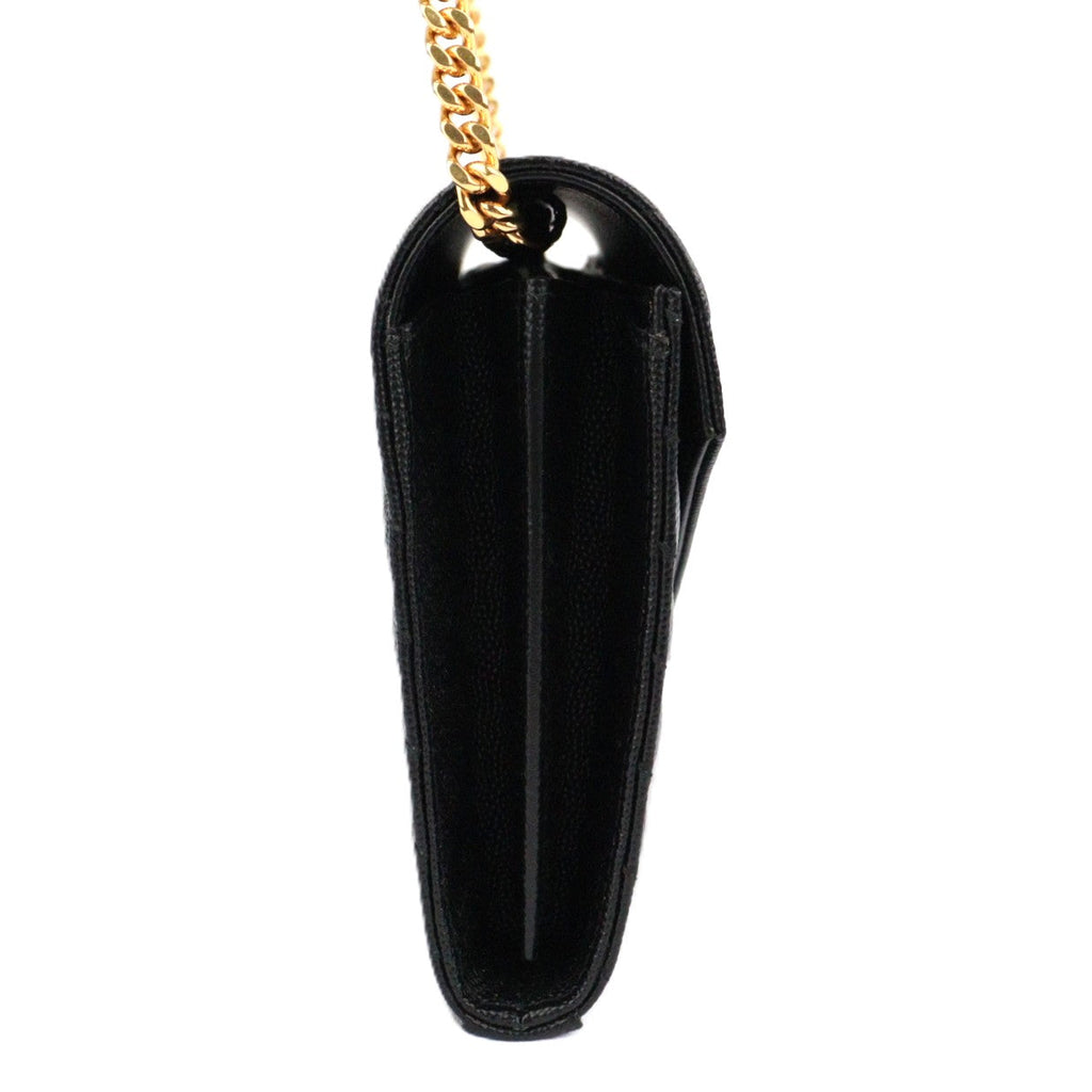 SAINT LAURENT 377828 BOW1 CASSANDRE WALLET ON CHAIN