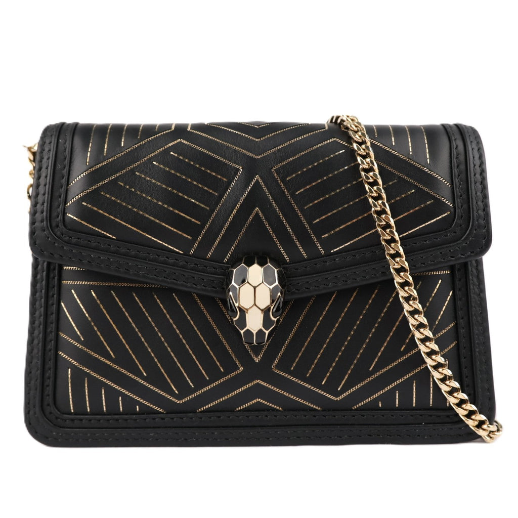 BVLGARI 288985 SERPENTI DIAMOND BLAST CROSSBODY BAG