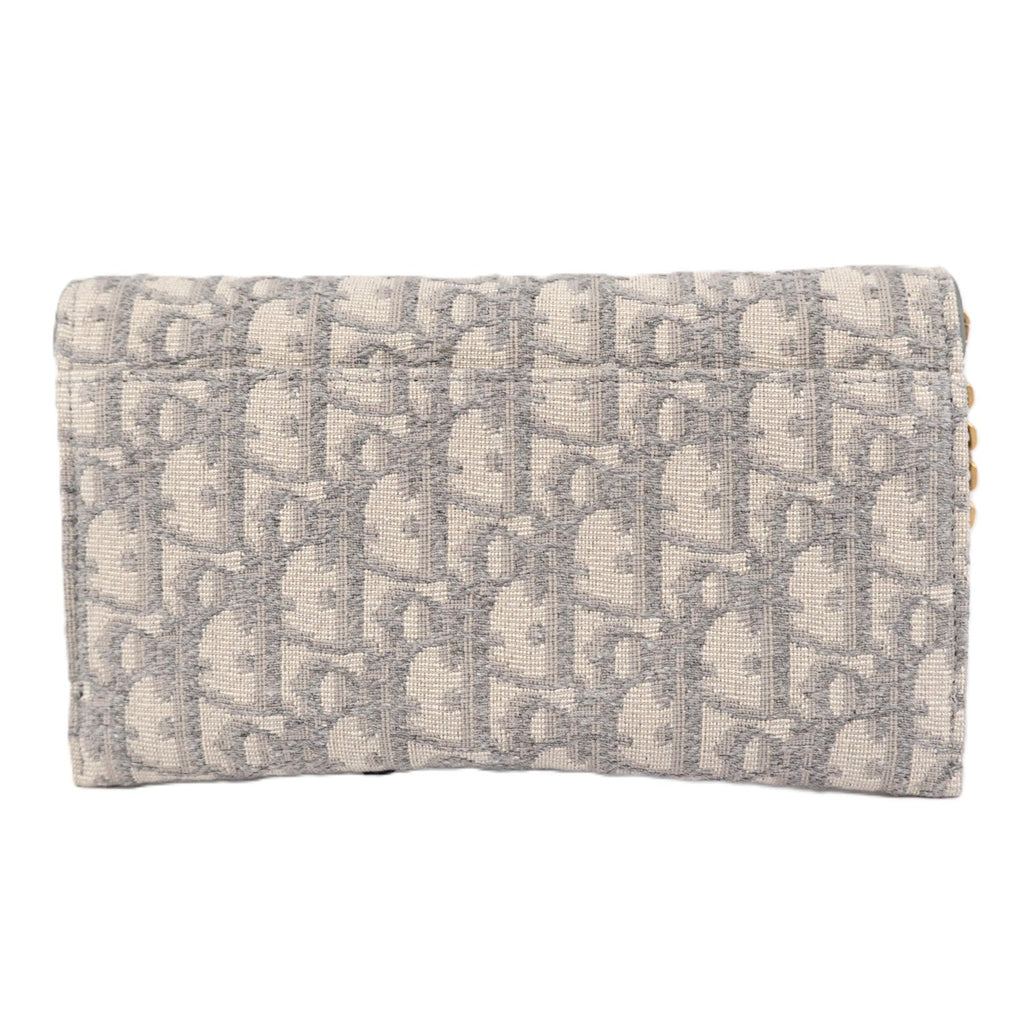 DIOR S5907CTZQ SADDLE CHAIN POUCH MEDIUM WALLET ON CHAIN