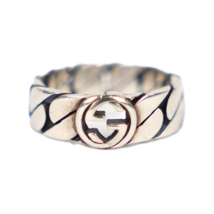 GUCCI 661513 J8400 0728 Interlocking G Ring #12 (51.5)