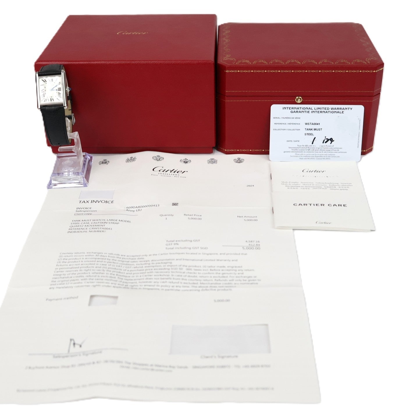Cartier WSTA0041 Tank Must